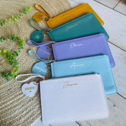 Christy Pastel Token Personalised Clutch Bag - 12 Colours